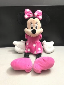 Disney Minnie Mouse Pink Plush Stuffed Animal - Just Play 24" Large Disney Plush - Picture 1 of 5