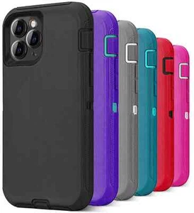 For iPhone 16 15 Pro Max 14 13 12 11 XR X Phone Case Heavy Duty Shockproof Cover - Photo 1 sur 13