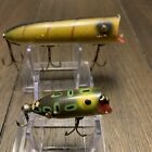 Lot of 2, Vintage Heddon Lucky 13 and Tiny Lucky 13, antique fishing lures