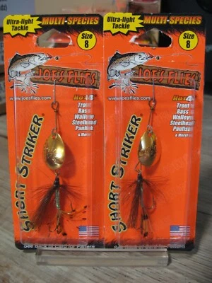2 Joe's Flies Talla 8 En Línea SpinnerBaits Striker Corto/Trucha Arco Iris 213-8 Foto 1 de 4