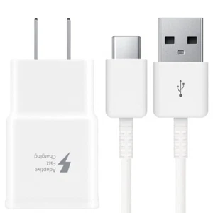OEM Fast Wall Charger USB-C Cable For Samsung Galaxy S24 S23 S22 S21 S20 S10 S9+ - Picture 1 of 18