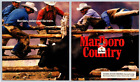 1995 Marlboro Country Cigarettes Most Cowboy's Don't Like Fences 2 Page Print Ad