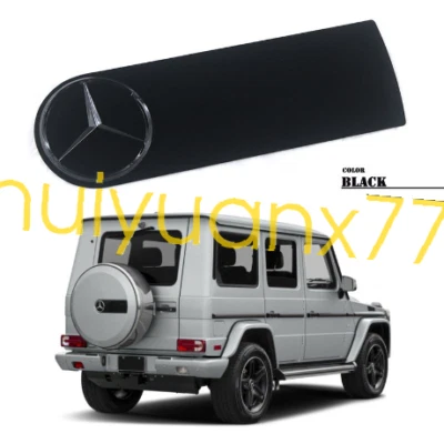 1 PIEZA emblema insignia cubierta rueda de repuesto Mercedes Benz para W463 G63 negro brillante Foto 1 de 4