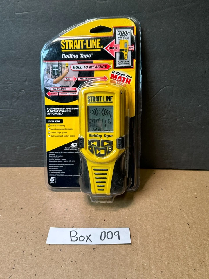 Straight-Line Rolling Tape Digital Measuring Tool Roll To Measure, Calculate NIB - Image 1 of 3