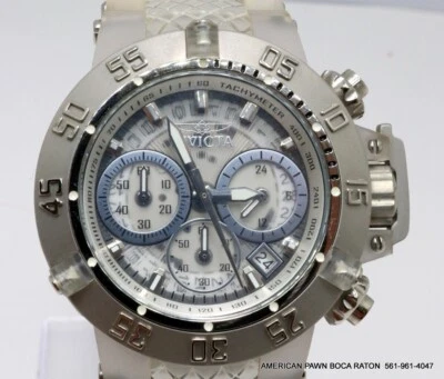 Мужские часы с хронографом Invicta 24372 Subaqua Noma III белый циферблат 42 мм - Изображение 1 из 4