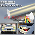 Space Candy Gloss Gray Gold Metallic Sticker Decal Car Vinyl Wrap Film Sheet Diy