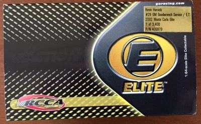 2002 Action Elite RCCA Kevin Harvick 1/64 0292/3400 Chevrolet Goodwrench - Image 1 of 4