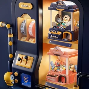 Mini Toy Claw Machine - Pink & Blue Coin Opperated Claw Machine Game - Free P&P - Picture 1 of 10