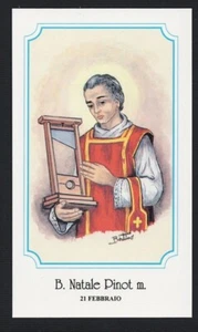 Santino Holy Card Image Pieuse Heiligenbild B.NATALE PINOT m. - Foto 1 di 1