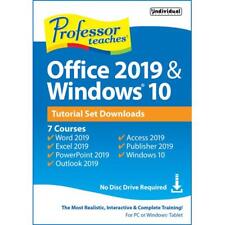 Individual Software PDB-O19W Professor Teaches Office 2019 & Windows 10 Tutor...