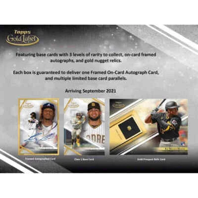 2021 Topps Gold Label Baseball Hobby Box Factory Sealed 21TOBGL - Image 1 of 3
