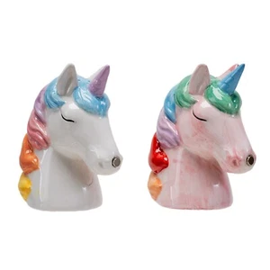 Einhorn Magnet Keramik Salz und Pfefferstreuer Set - Bild 1 von 6