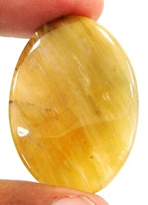 50.10 Ct Natural Tiger Eye Loose Gemstone Stone Cabochon Wire Wrap Stone - 23692 - Picture 1 of 2