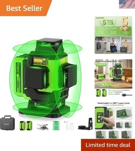 Nivel láser compacto de haz verde 4 x 360° - Completo con baterías y accesorios - Imagen 1 de 11