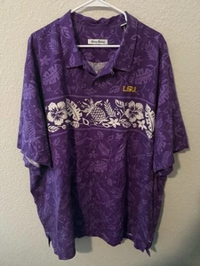 Neu mit Etikett Tommy Bahama besticktes Hawaiihemd aus 100 % Seide LSU für Herren Größe 3XL UVP $ 145 - Bild 1 von 4