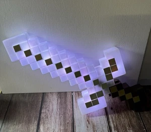 Official Minecraft Sword Light-Up Adventure With Sound Effects Mattel - 2017 22" - Picture 1 of 2