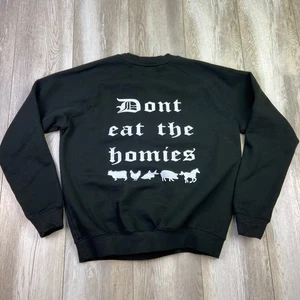 Don’t Eat The Homies Sweatshirt mit Rundhalsausschnitt Medium schwarz weiß Pullover Erwachsene - Bild 1 von 9