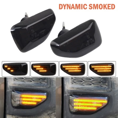 Luz marcadora lateral dinámica LED negra para Dacia Logan MCV 2012 2013 2014 2015-2020 Foto 1 de 4