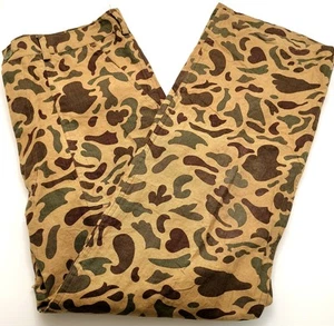 MCM Vintage Caliber Sportsman Apparel Camo CARGO Pants Mens Medium 34x30 1960s - Picture 1 of 11