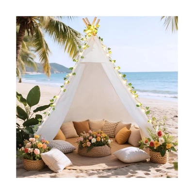 Tienda Tipi Grande para Adultos y Niños, Actualización Impermeable Algodón Playh... Envío Rápido Foto 1 de 4