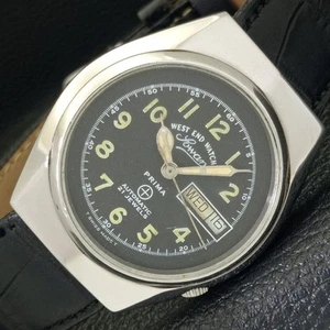 SWISS WEST END WATCH CO AUTOMATIC MENS DAY&DATE BLACK DIAL WATCH a600061-1 - Picture 1 of 10
