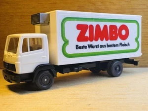 1:87 H0 Wiking 204, Mercedes Benz LP 814 "Zimbo" Valigia Frigo, Bianco - Foto 1 di 4
