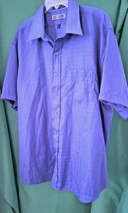 OLEG CASSINI Vintage Rare Mens Short Sleeve Button Down Large Big Size 18 - Bild 1 von 5