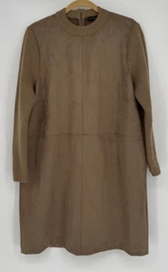 Vestido Suéter Ann Taylor Para Mujer XL Imitación Sudado Mixto Medios Manga Larga Tostado Nuevo - Imagen 1 de 9