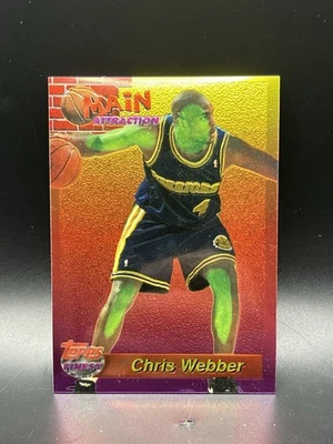 1993-94 Topps Finest - Main Attraction Chris Webber #9 (RC) - Image 1 of 2