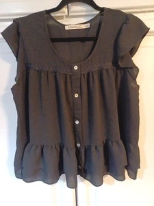 Liberty Love XL Stufen schwarz hübsches Top Rüschen - Bild 1 von 6