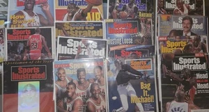 Michael Jordan Magazine Lot of 15 Sports Illustrated 1990-95 Bulls W/Sleeves - Picture 1 of 16