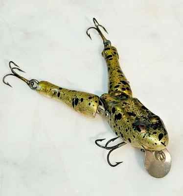 Rana Watta Paw Paw de colección ~ tamaño pequeño ~ señuelo de madera! Foto 1 de 4