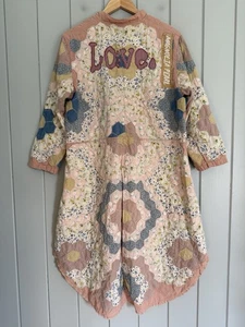Magnolia Pearl Quiltwork Emmett Jacket O/S Tapestry Love Applique Snap Front - Picture 1 of 7