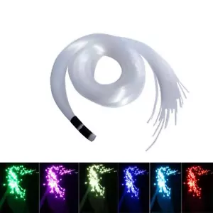 Fiber Optic Light End Glow Cable 200pcs ะค0.03in0.75mm 6.5ft/2m Pmma Plastic C - Picture 1 of 7