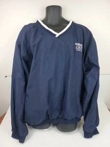 Crable Sportswear Georgetown WindBreaker Jacket V-Neck Nylon Pullover Men's XXL - Picture 1 of 11