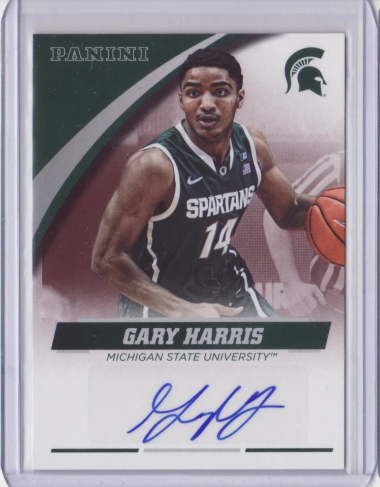 Panini Collegiate Michigan State 2016 autógrafo Gary Harris 1/100 automático plano S/H Foto 1 de 1
