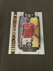 2023-24 Panini Select Premier League Unstoppable Silver Prizm #16 TAIWO AWONIYI - Picture 1 of 2