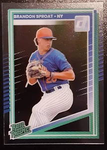 2025 Panini Donruss Clearly Donruss Acetate Rated Prospect #119 - Brandon Sproat - Bild 1 von 2