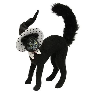 Polka Dot Scaredy Cat 10" SpOOkY CUTE! Bendable Figure Decoration Annallee - Picture 1 of 9