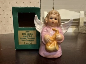 Goebel 1980 Fifth Edition Angel Bell Annual Christmas Tree Ornament Excellent - Picture 1 of 10