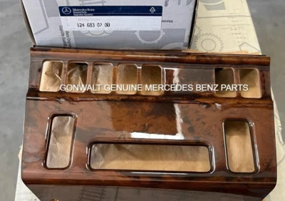 Mercedes Benz E320 E300 260E 300D 300TD Covering Dash Cntrls Wood OE 1246830708 - Image 1 of 3