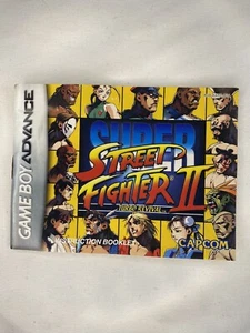 Super Street Fighter II Turbo Revival solo manuale Nintendo Game Boy Adv (P164E) - Foto 1 di 4