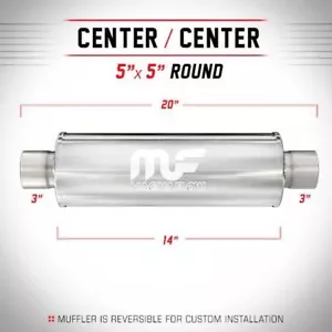 Universal Muffler/Silencer 3 C/C Round 5 x 14 | #12867 | MagnaFlow - Picture 1 of 2