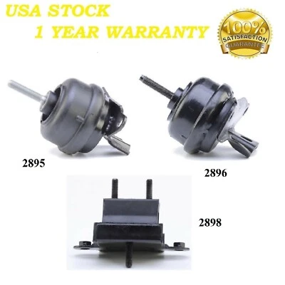 Montaje de motor y transmisión 3 piezas apto para Buick Park Avenue 2000-2005 3,8 L Foto 1 de 4