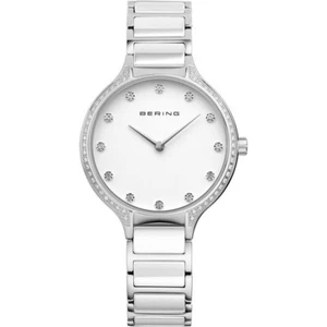 Bering Ladies Watch Wristwatch Slim Ceramic - 30434-754 Stainless Steel - Picture 1 of 2
