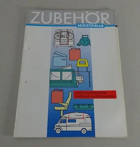 Prospekt / Broschüre Westfalia Zubehör für freizeit- & Wohnmobile Stand 01/1988 - Bild 1 von 2