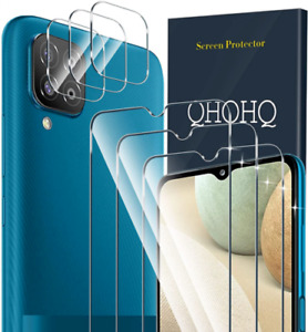 QHOHQ 3 Pack Screen Protector for Samsung Galaxy A12 ＆ Nacho Transparent 