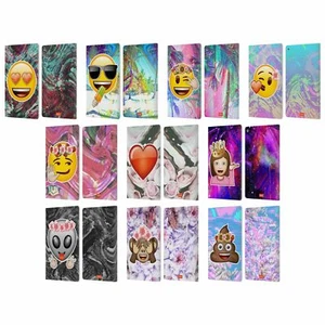 OFFICIAL emoji® SOLOS LEATHER BOOK WALLET CASE COVER FOR AMAZON FIRE - Picture 1 of 16