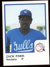 1986 Pro Cards Ventura County Gulls ZACK PARIS RC BLUE JAYS