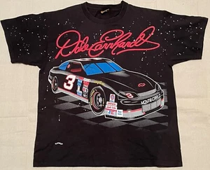 NUTMEG Dale Earnhardt Sr. #3 NASCAR "The Intimidator" 90s Vtg AOP T Shirt Sz XL - Picture 1 of 19
